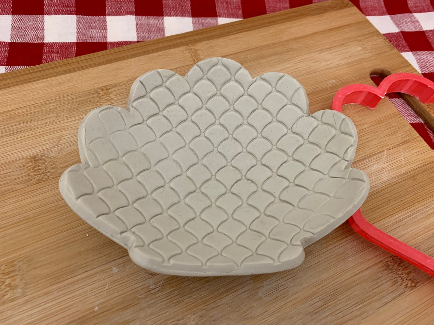 Cookie / Clay Cutter, Seashell, Fondant, Clay, Pottery Tool choose size up to 11" wide, extra large cutters, Shell design