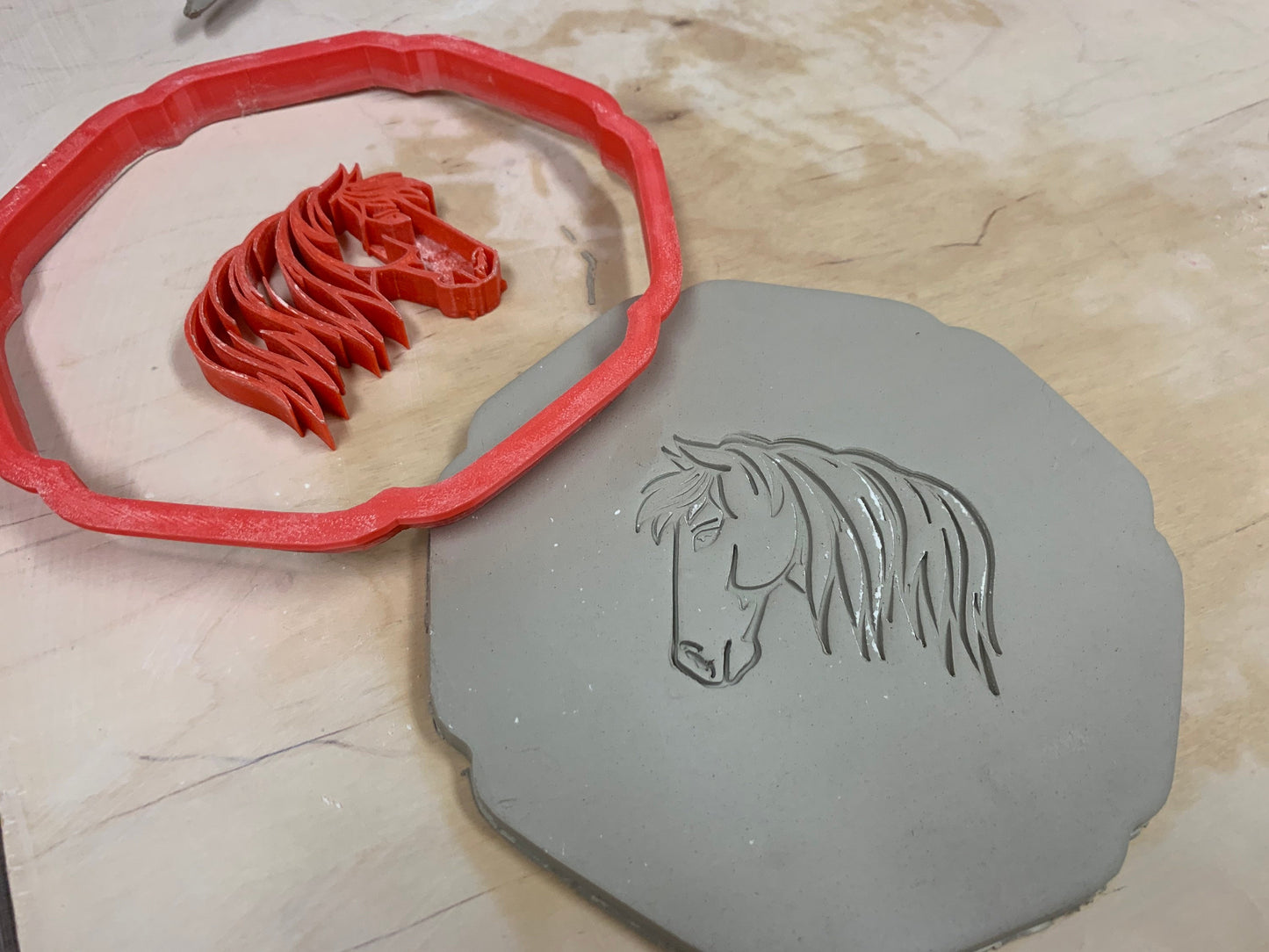 Pottery Stamp, Horse design - multiple sizes