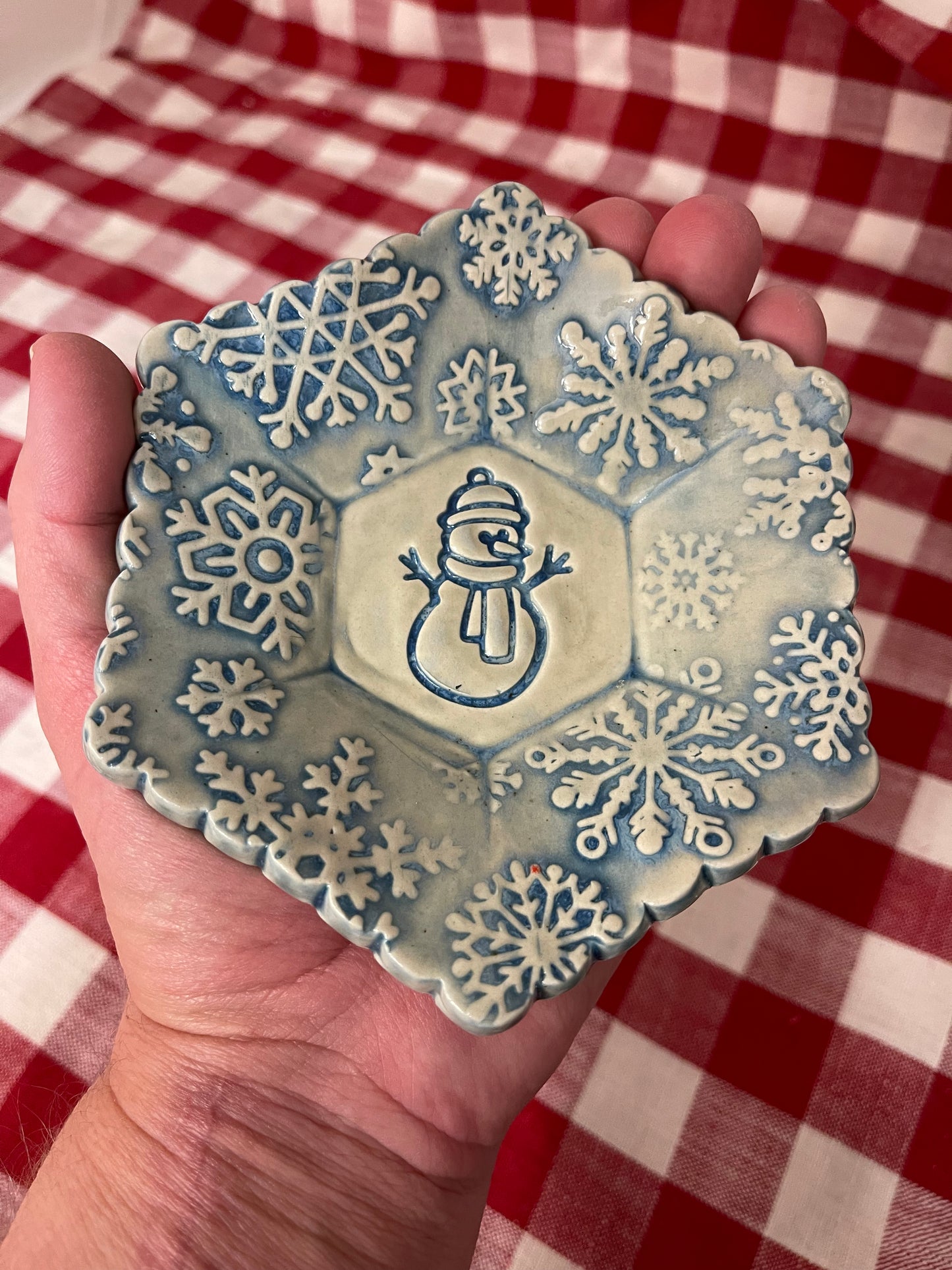 Snowman Mini Pottery Stamp - December 2021 Bonus Stamp of the Month, multiple mini and full sizes