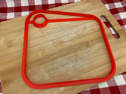 Angled Cutting Board/Cheese Board Cutter - Choose Angled Handle, Plastic 3D printed, Larger Sizes,