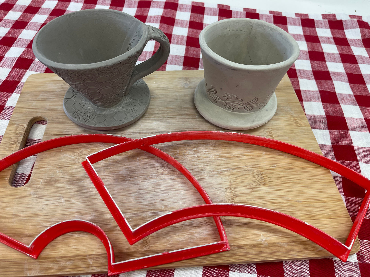 Coffee Pour Over Template, Clay Cutter, Cone design - Plastic 3D printed, large or small, each or set