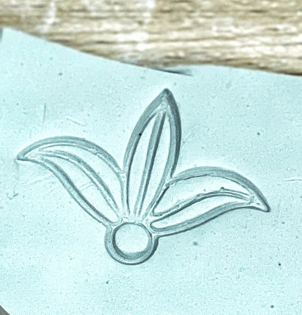 Henna Flourish Pottery Stamp - plastic 3d printed, multiple sizes available