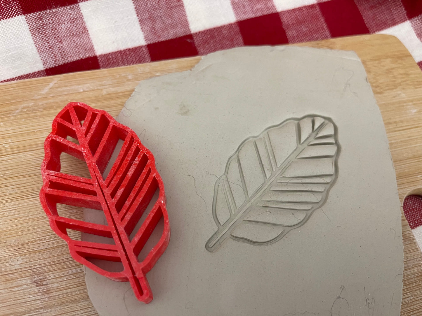 Tropical Banana leaf stamp - plastic 3D printed, multiple sizes
