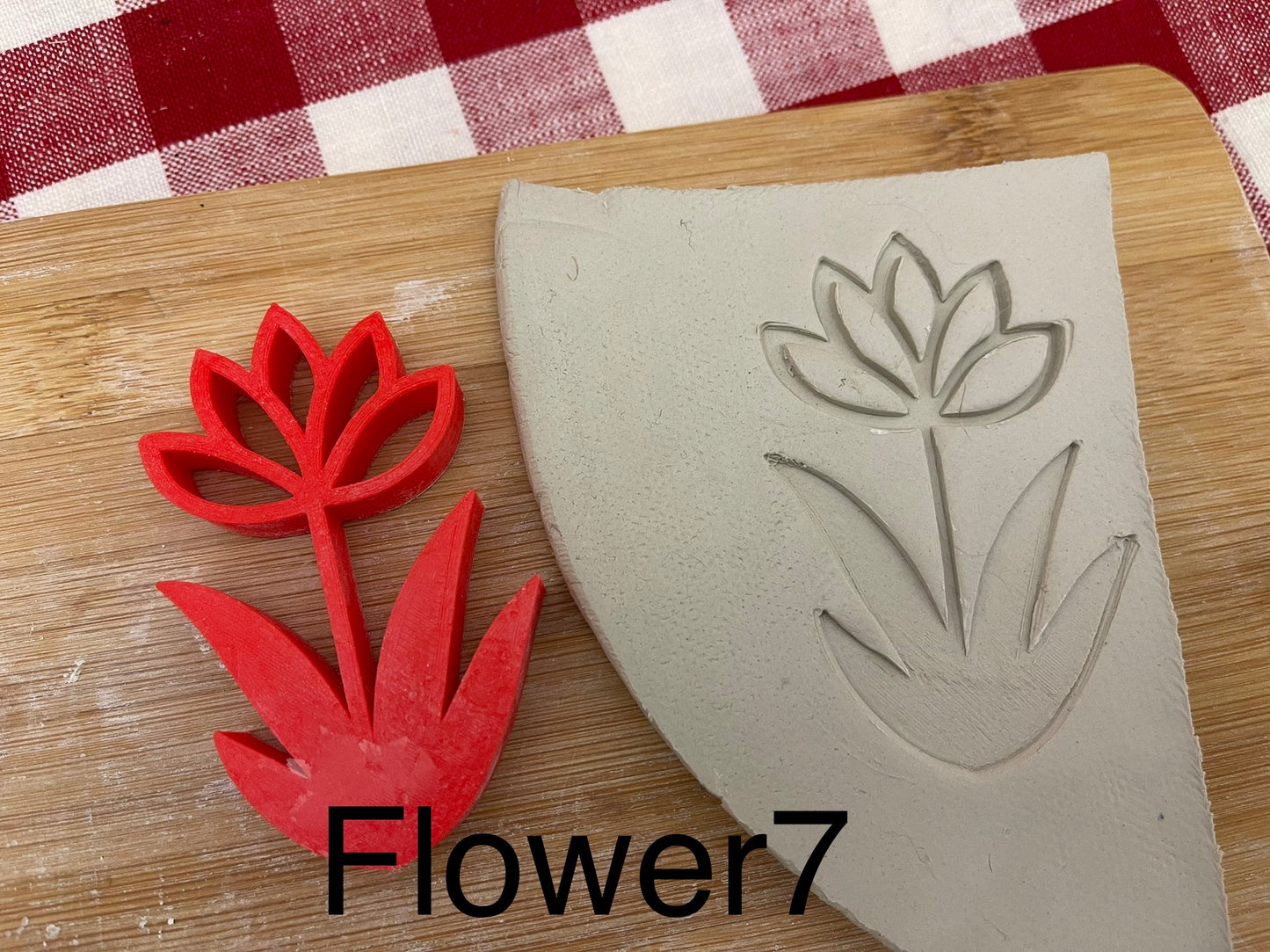 Spring Flower Pottery Stamp, Lot of Flower Designs, Multiple sizes, Each or sets available