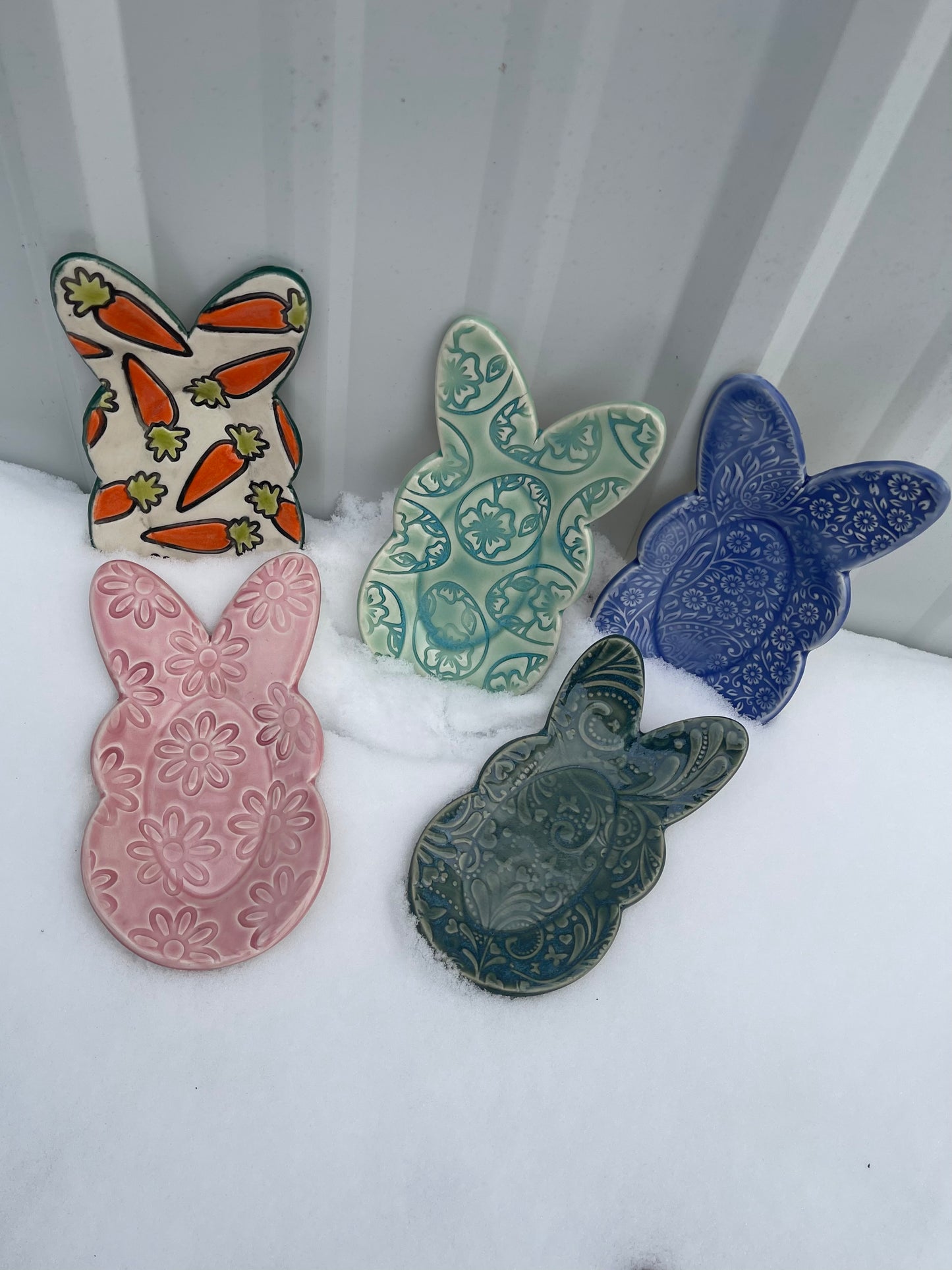 Peep style Bunny Clay Cutters, made to match GR Pottery form - plastic 3D printed, multiple sizes