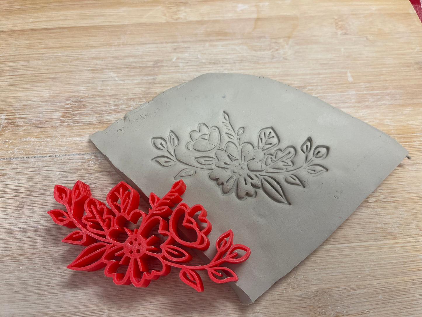 Autumn Stamp Series - Autumn Flower Stamp, plastic 3D printed, multiple sizes