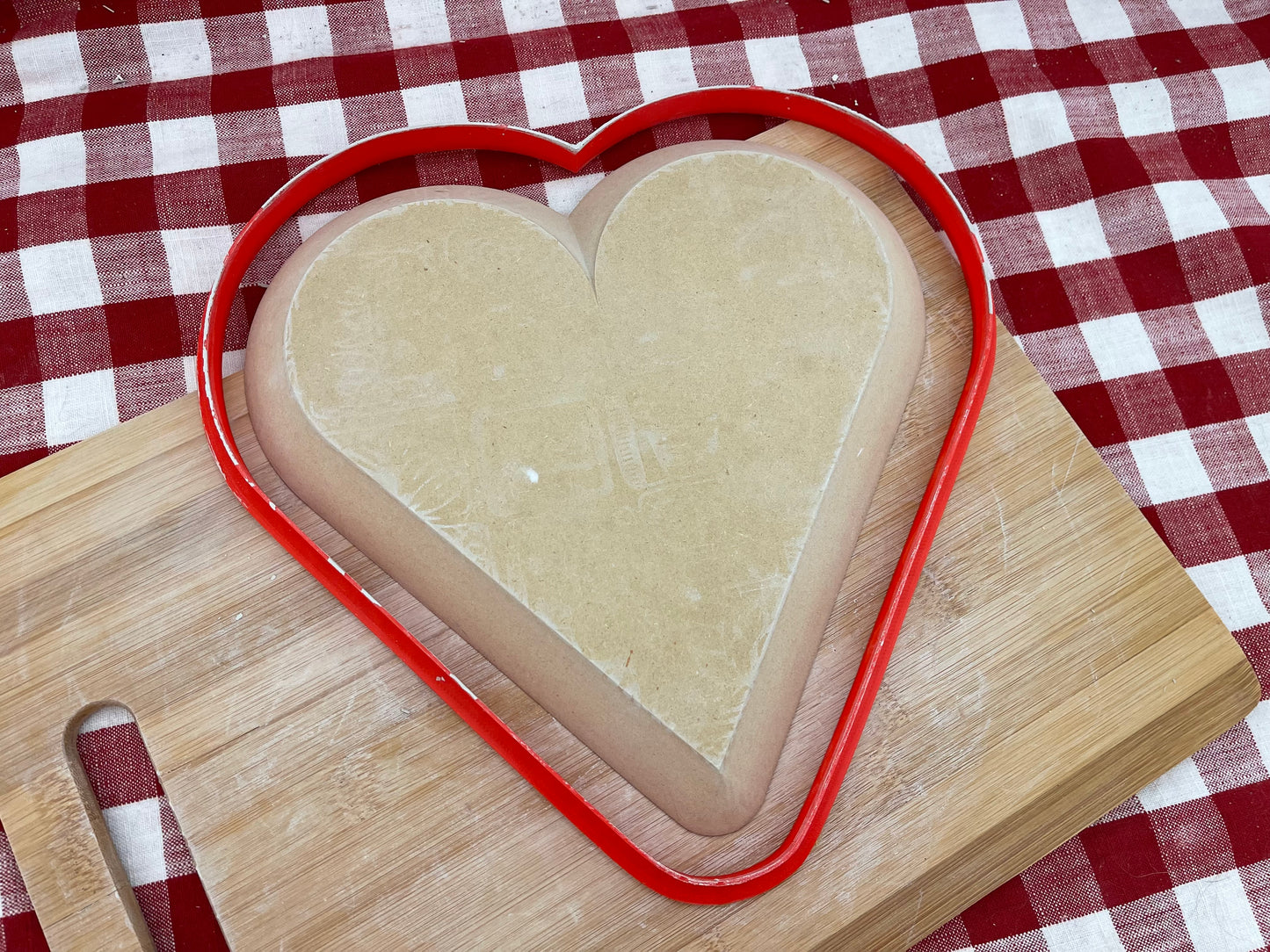 Plain Edge Heart Clay Cutter, made to match GR Pottery form - plastic 3D printed, pottery tool, multiple sizes