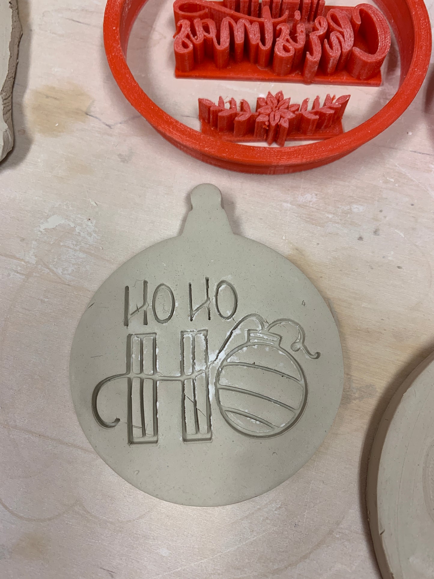 Christmas Ornament Clay Cutter - plastic 3D printed, pottery tool, multiple sizes