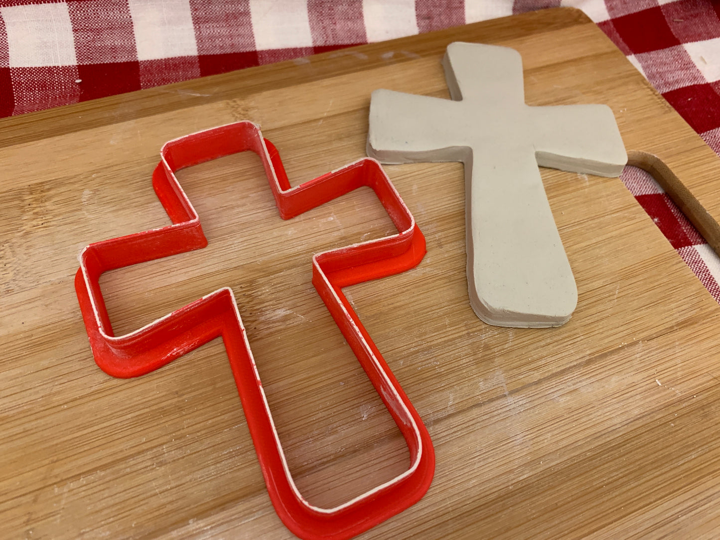 Cross, Clay Cutter - plastic 3D Printed, pottery tool, multiple sizes