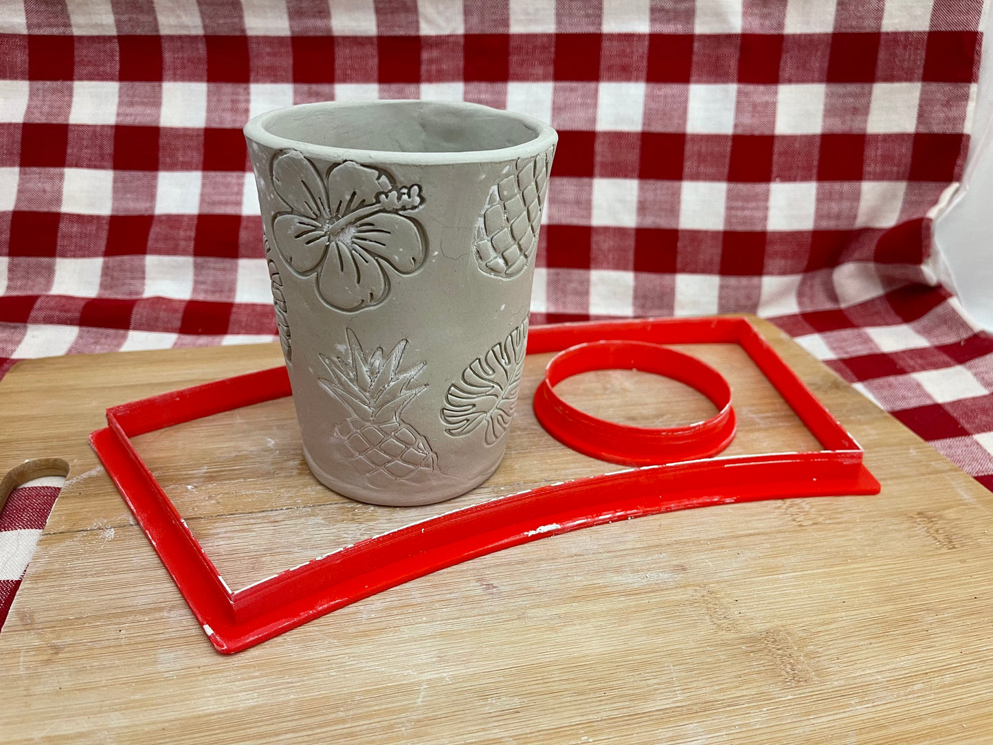 Cup Template, Clay Cutter - 3" Base x 5" Tall x 3.75" Top