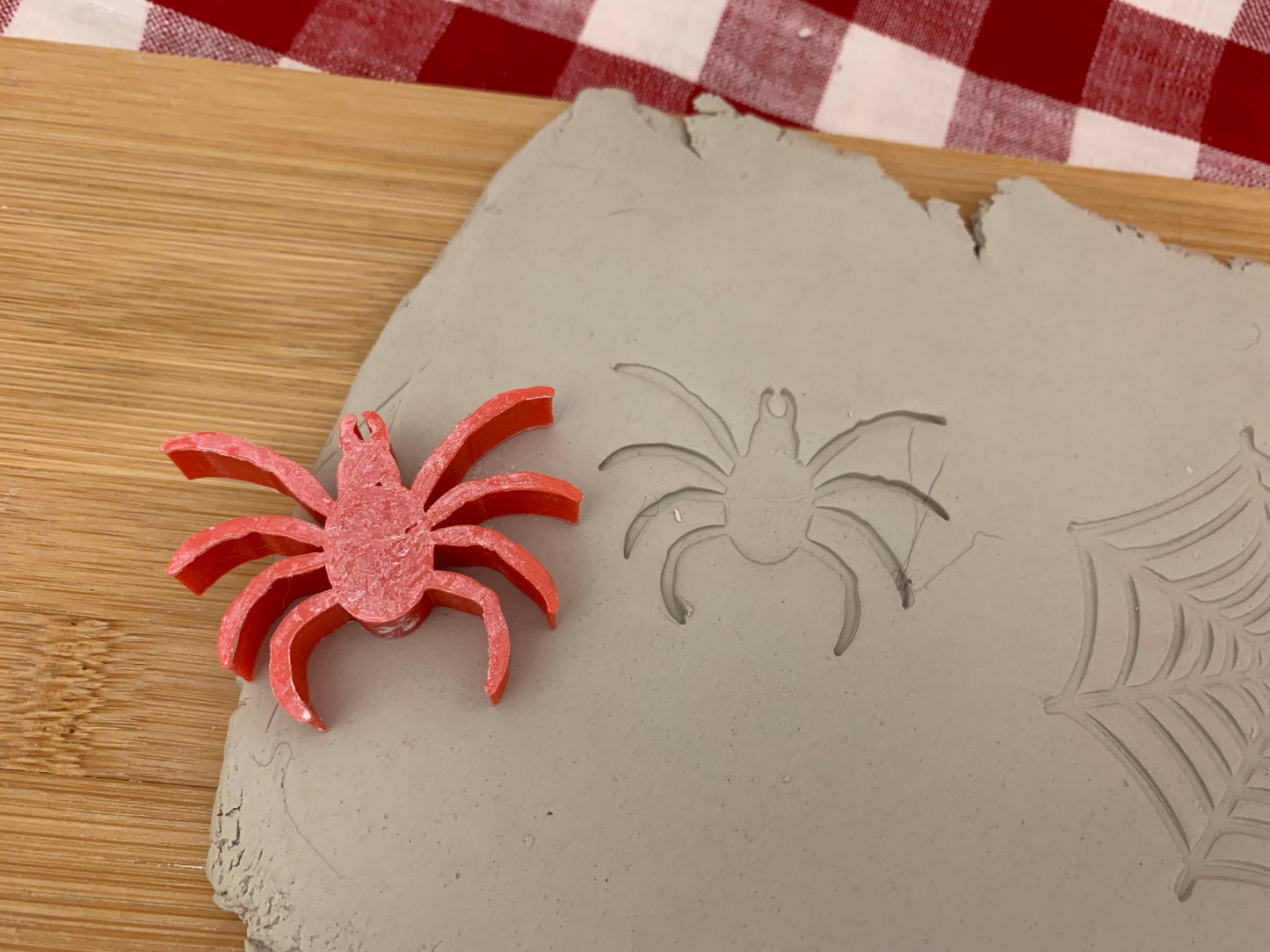 Pottery Stamp, Halloween Spider or Web design - multiple sizes