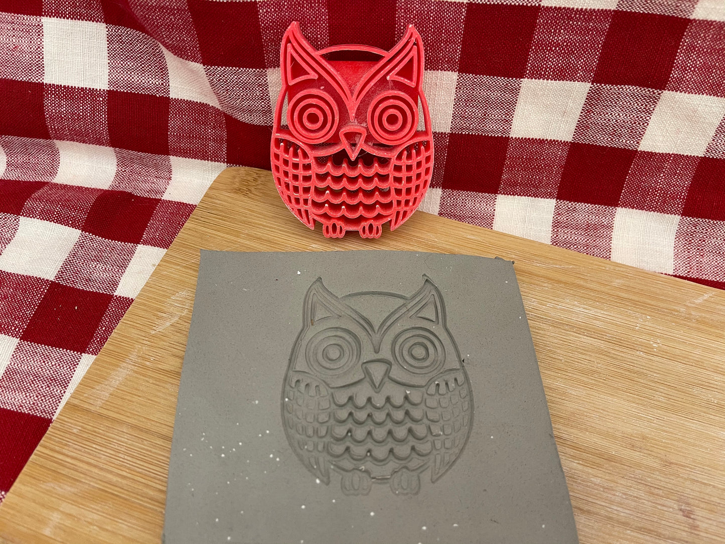 Pottery Stamp, Owl design - multiple sizes