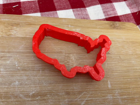 Choose Your State Clay Cutter - State or Country, plastic 3D printed, multiple sizes