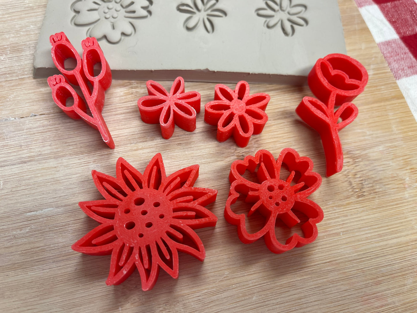 Autumn Stamp Series - Autumn Flower Stamp, plastic 3D printed