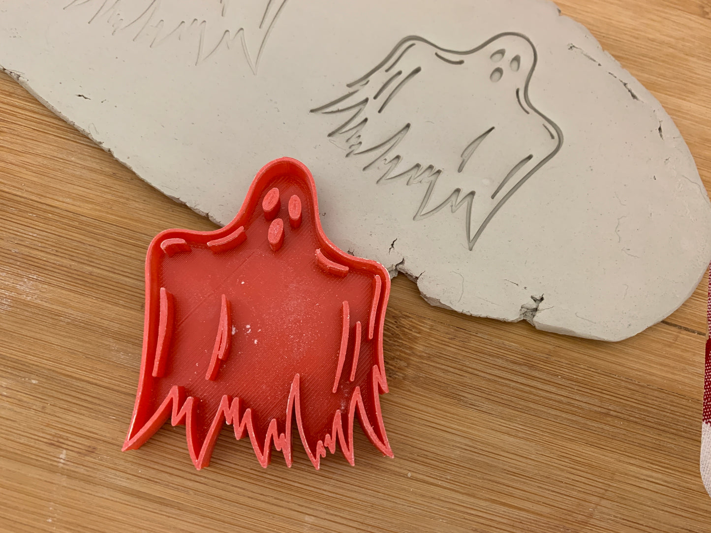 Pottery Stamp, Halloween Ghost design - multiple sizes
