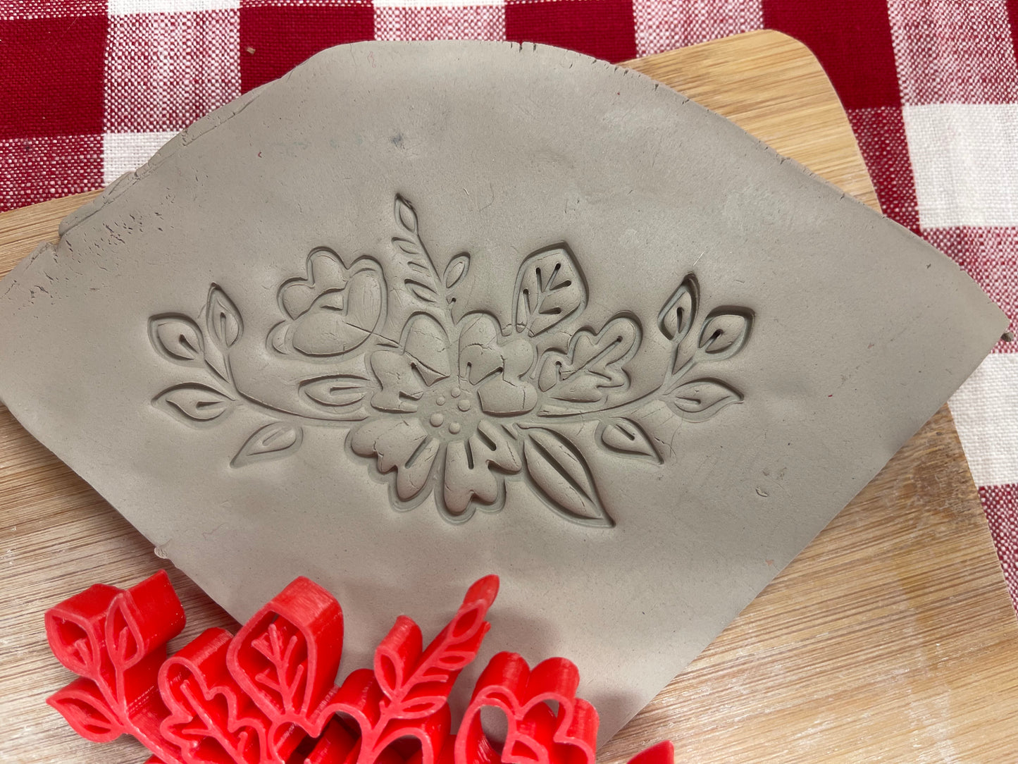 Autumn Stamp Series - Autumn Flower Stamp, plastic 3D printed, multiple sizes