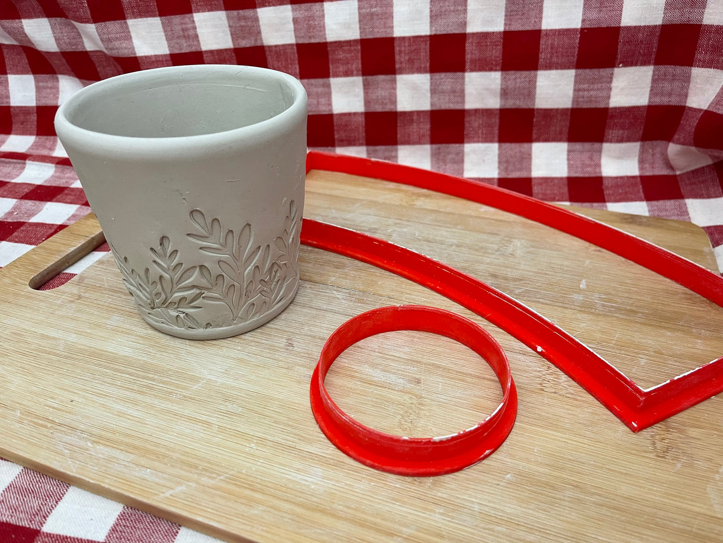Mug Template Clay Cutter - 3.25" Base x 4" Tall x 4" Top, plastic 3D printed