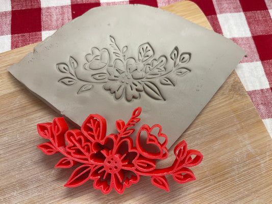 Autumn Stamp Series - Autumn Flower Stamp, pottery tool - multiple sizes