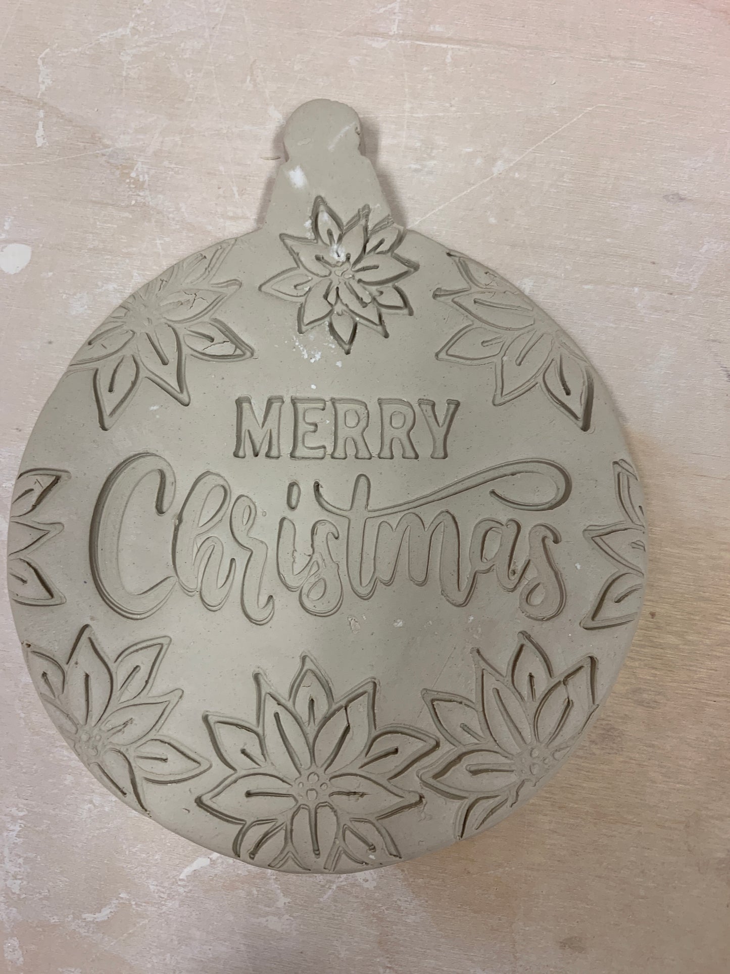 Christmas formal "Merry Christmas" word stamp - plastic 3D printed, multiple sizes