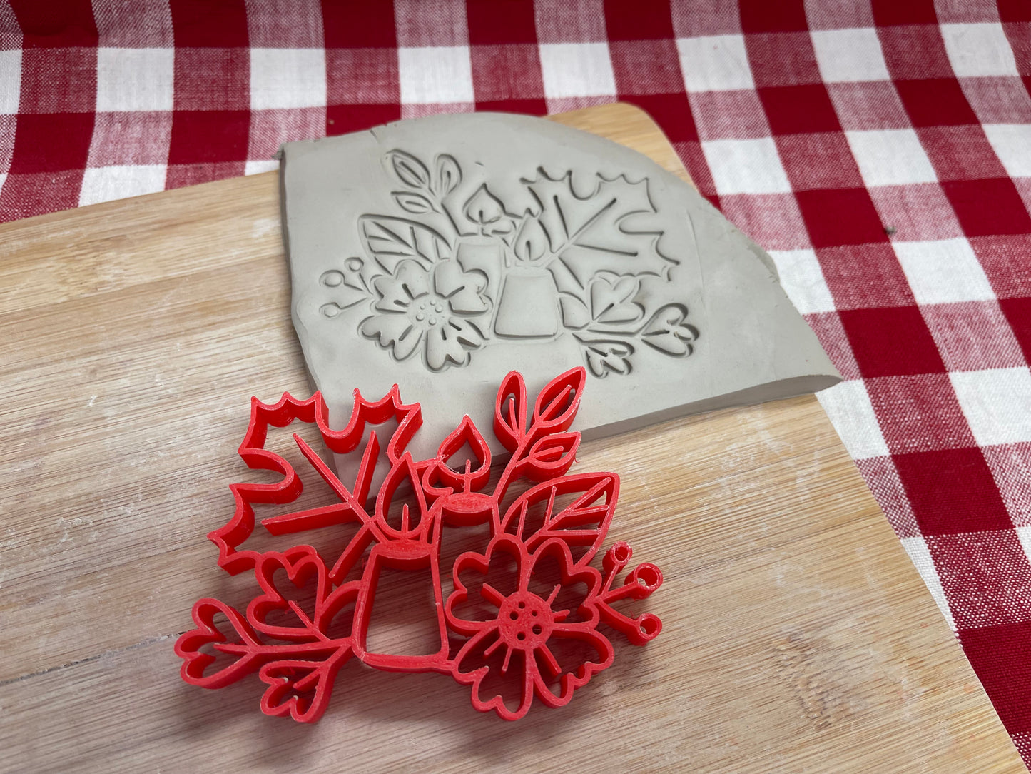Autumn Stamp Series - Autumn Candle Stamp, plastic 3D printed, multiple sizes
