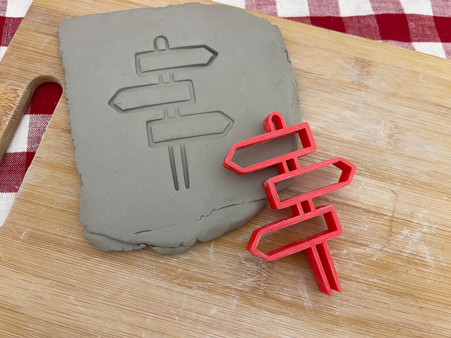 Pottery Stamp, Sign Post design, Camping doodle series - multiple sizes