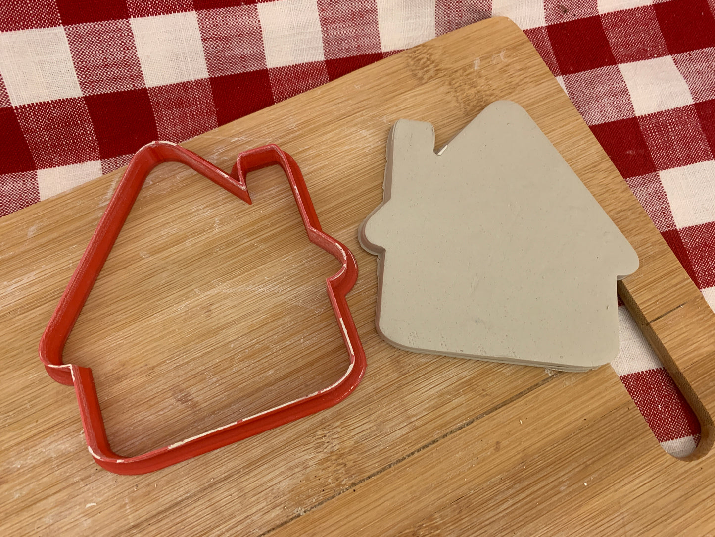 Christmas Ornament House Clay Cutter, pottery tool - multiple sizes Sizes Available