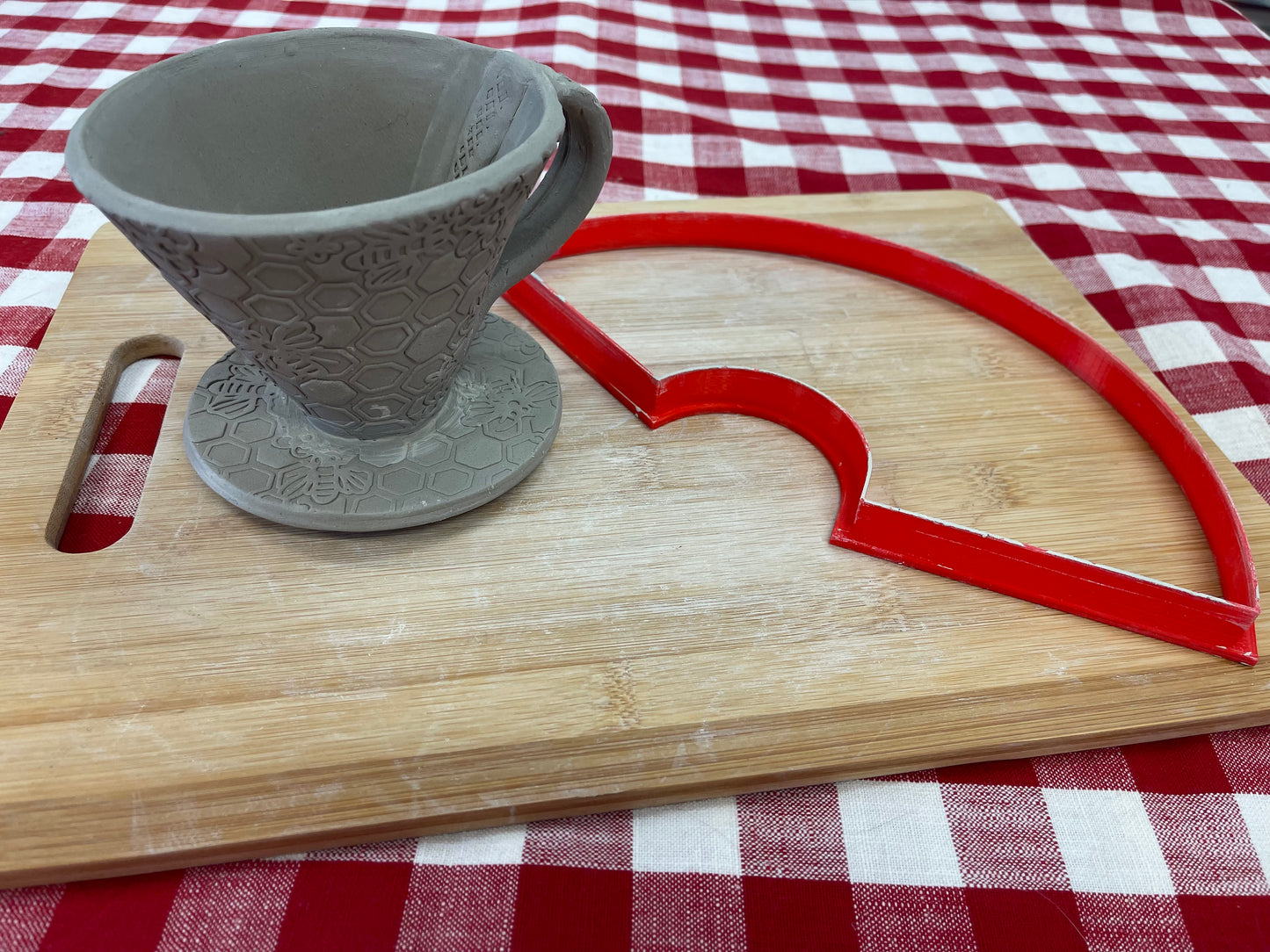 Coffee Pour Over Template, Clay Cutter, Cone design - Plastic 3D printed, large or small, each or set