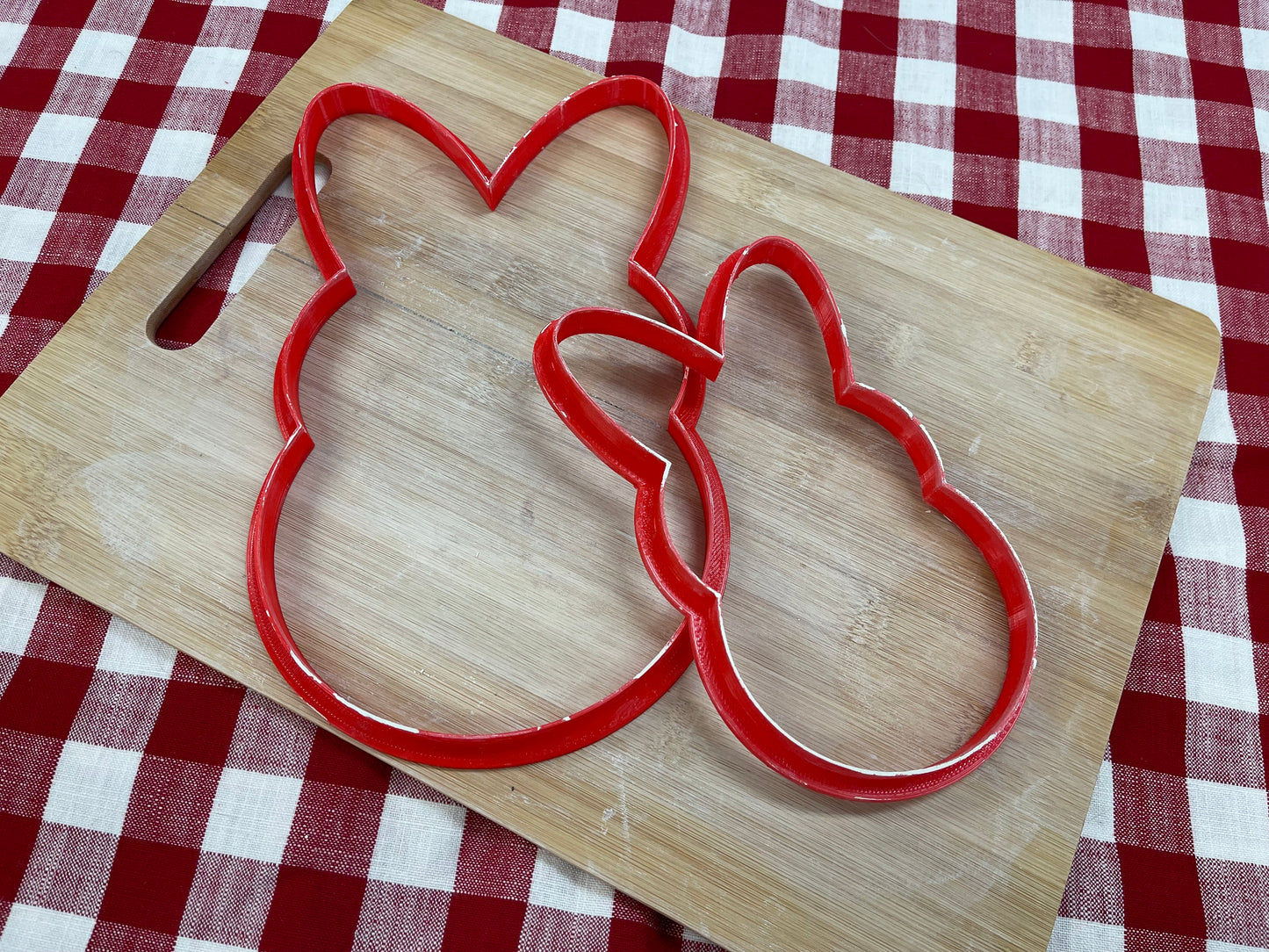 Peep style Bunny Clay Cutters, made to match GR Pottery form - plastic 3D printed, multiple sizes