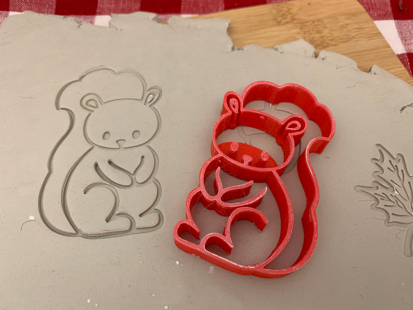 Pottery Stamp, Squirrel design - multiple sizes