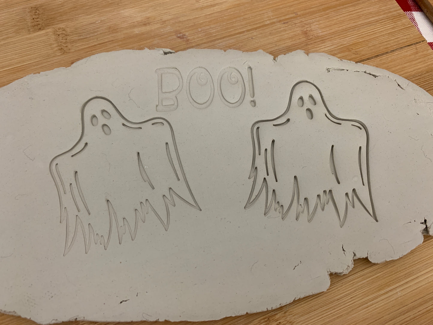 Pottery Stamp, Halloween Ghost design - multiple sizes