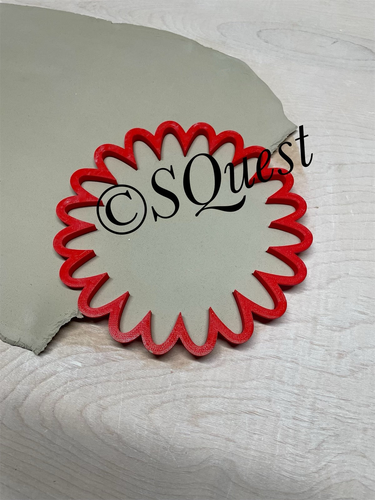 Flower Stacy Quest inspired Coneflower Design Clay Cutter  - 3D Printed Choose Sizes up to 16"