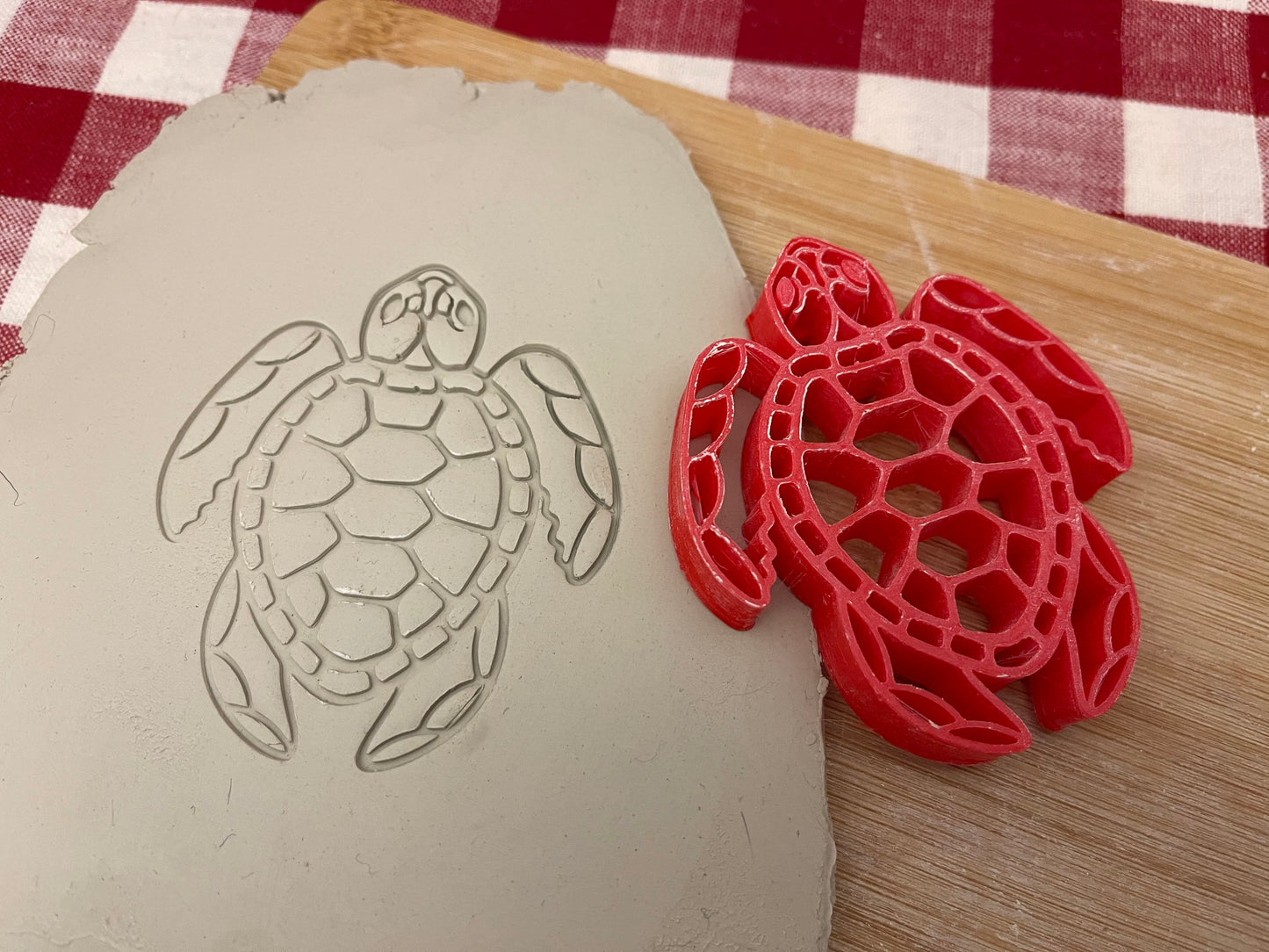 Sea Turtle stamp - plastic 3D printed, multiple sizes