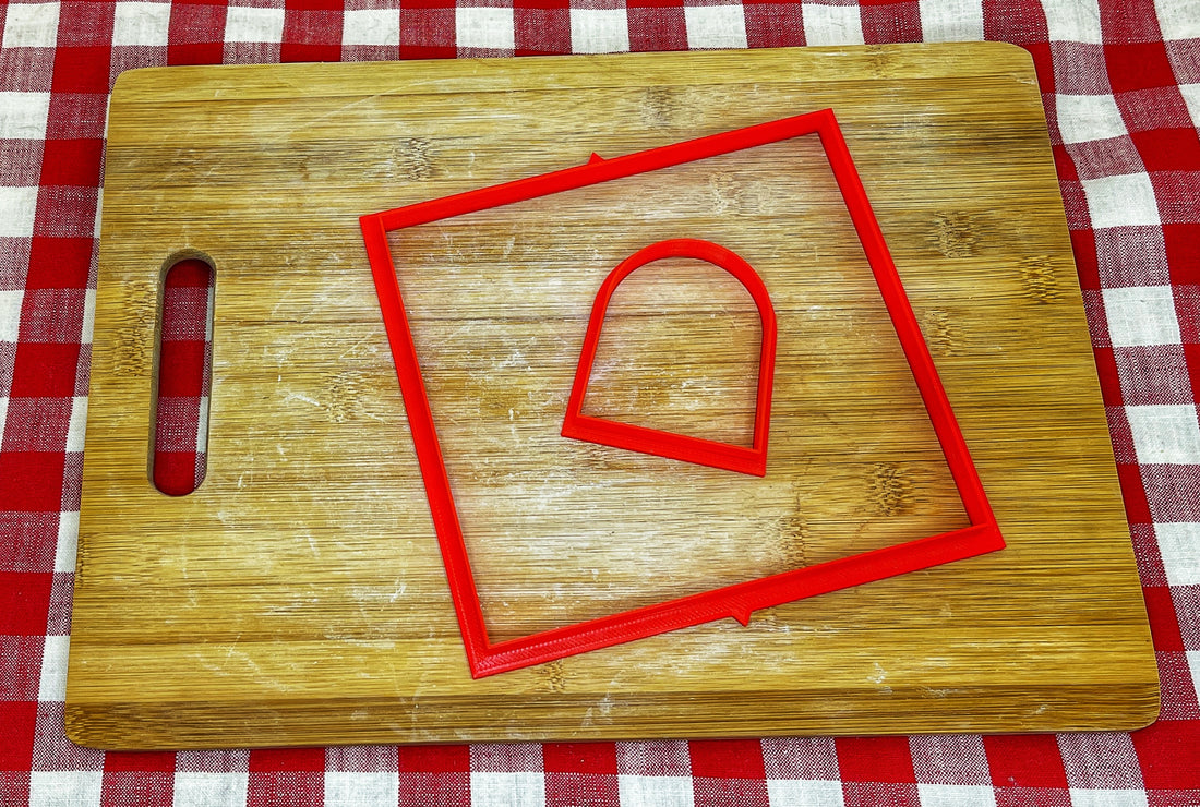 Butter Dish Template Set Clay Cutters, Push Form and Template Julian