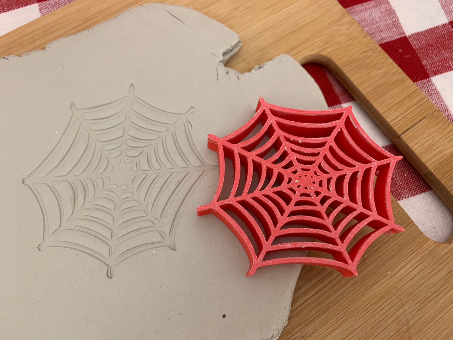 Pottery Stamp, Halloween Spider or Web design - multiple sizes