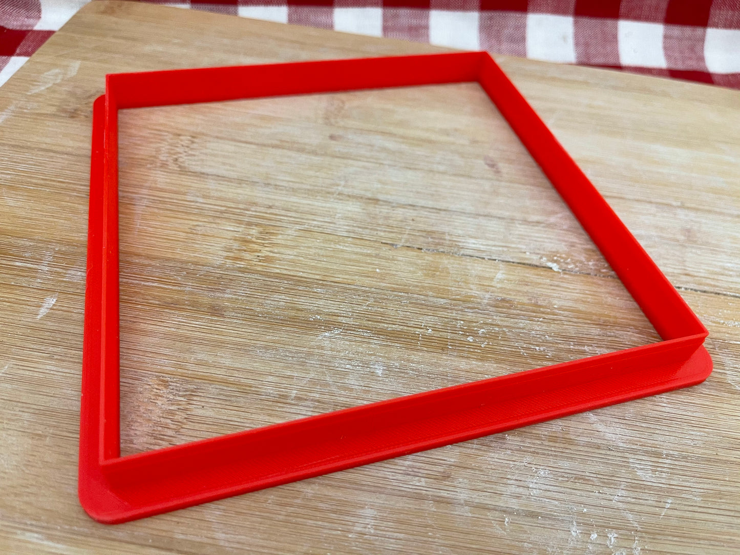 Plain Square w/ Sharp Corners, Clay Cutter - plastic 3D printed, pottery tool, multiple sizes