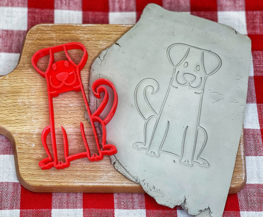 Retriever Lab Dog Pottery Stamp - Pet doodle series, multiple sizes