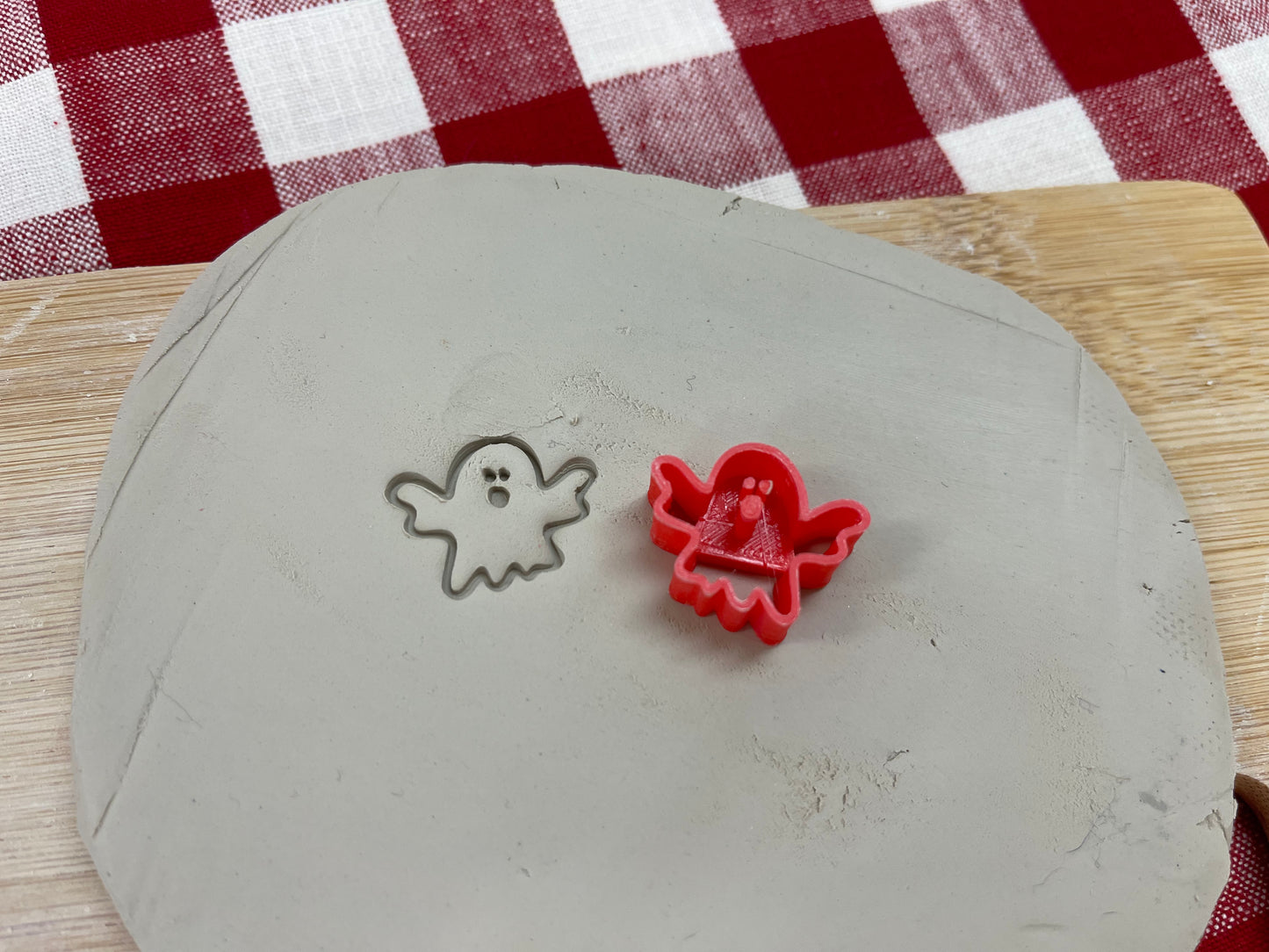 Ghost Mini Pottery Stamp - September 2021 Stamp of the Month, multiple sizes