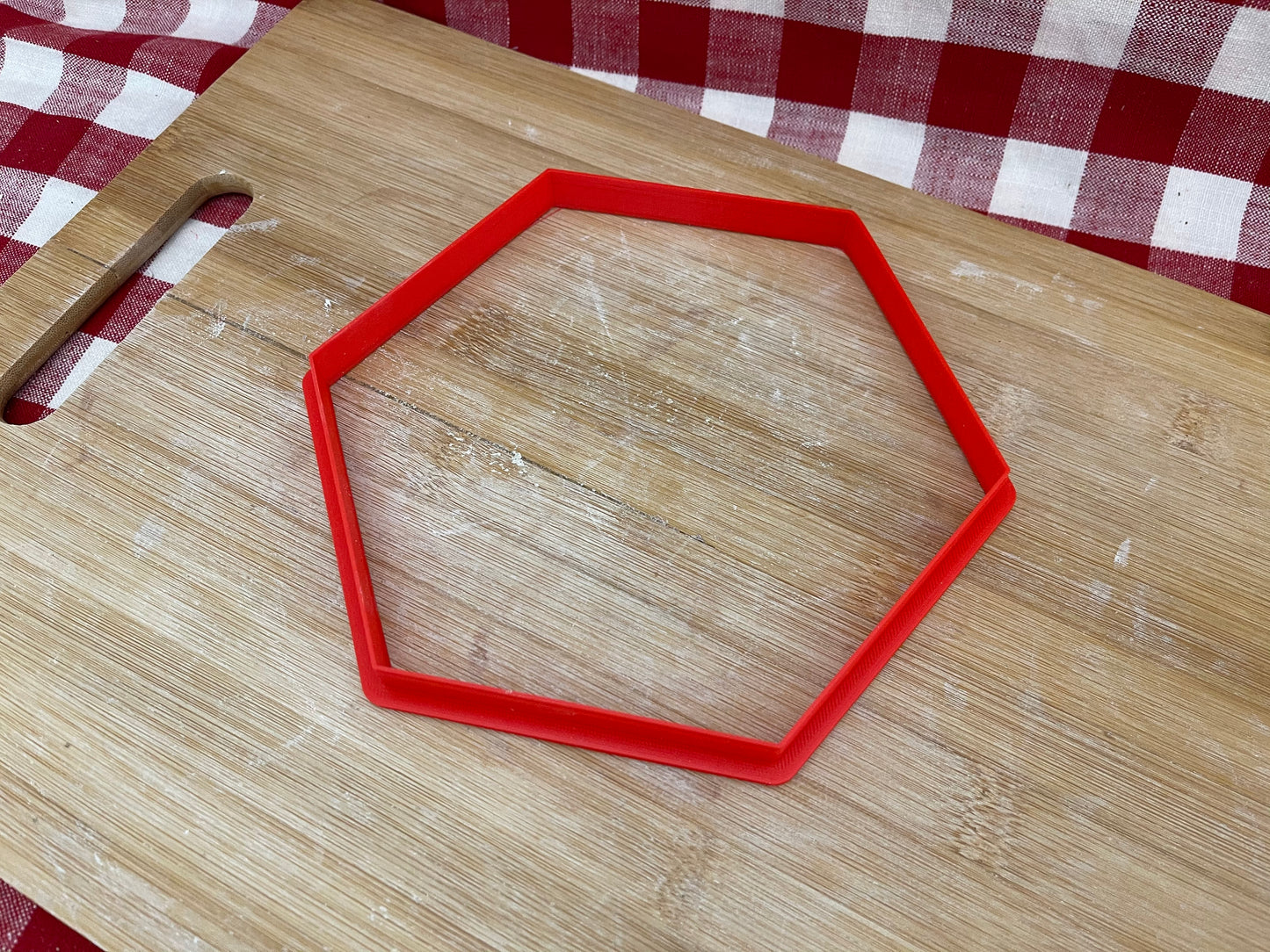 Plain Hexagon, Clay Cutter - plastic 3D printed, XL pottery tool, multiple sizes